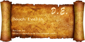 Deuch Evelin névjegykártya